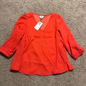 NWT Tuckernuck Hollis top, red, sz L